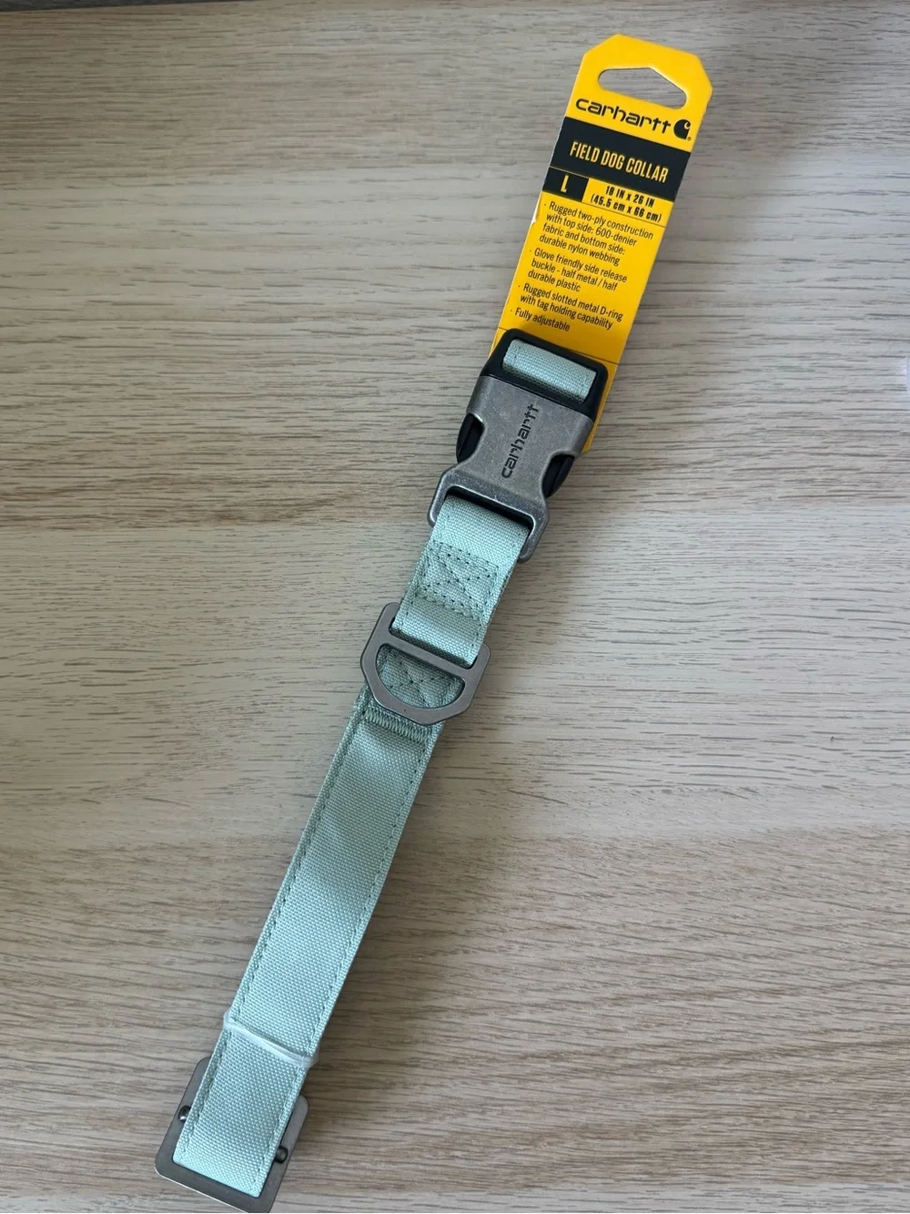 Carhartt Field Dog Adjustable Nylon Collar Large. NWT